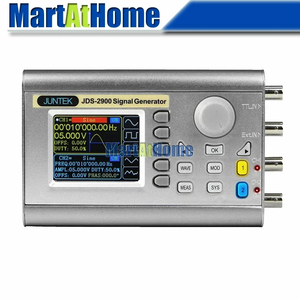 デジタル・デュアルチャンネルDDS信号発生器。任意波形機能搭 - Dual Channel Arbitrary Waveform Function Generator 60Mhz のレビューと価格