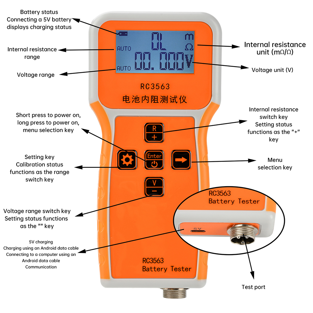 バッテリー電圧テスター,内部電圧テスター,高精度,リチウム, - Battery Internal Resistance Tester Four Wire のレビューと価格