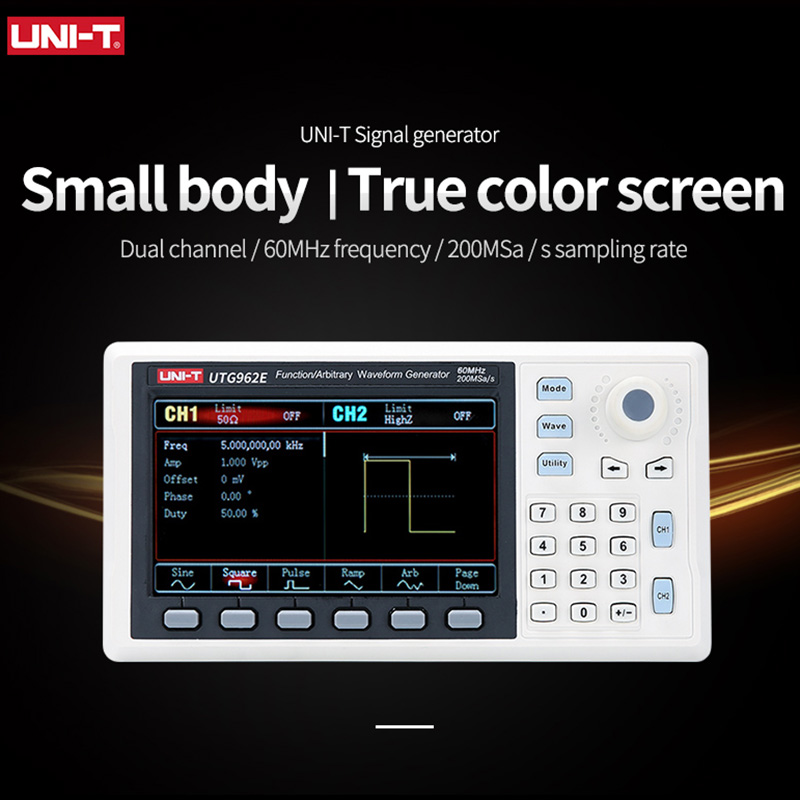 UNI-T UTG932E UTG962E 機能任意波形発生 - Dual Channel Arbitrary Waveform Function Generator 60Mhz のレビューと価格